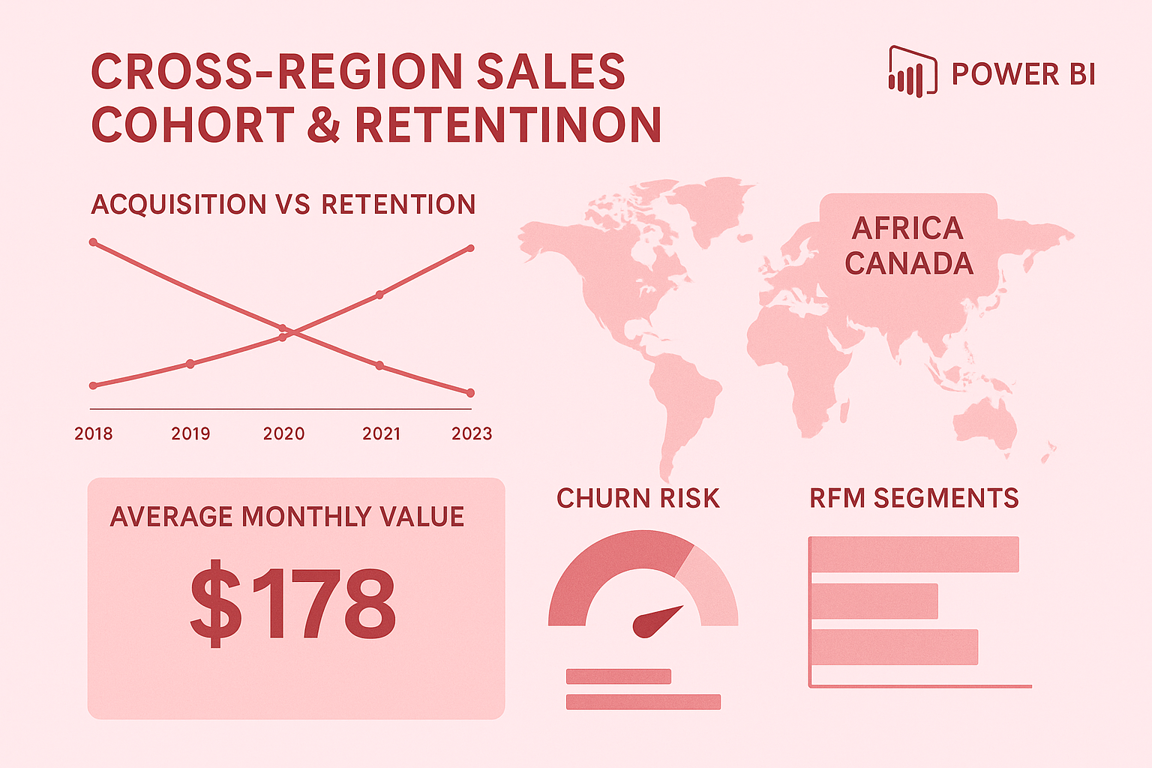 GlobalStore Cross-Region Sales Cohort Retention
